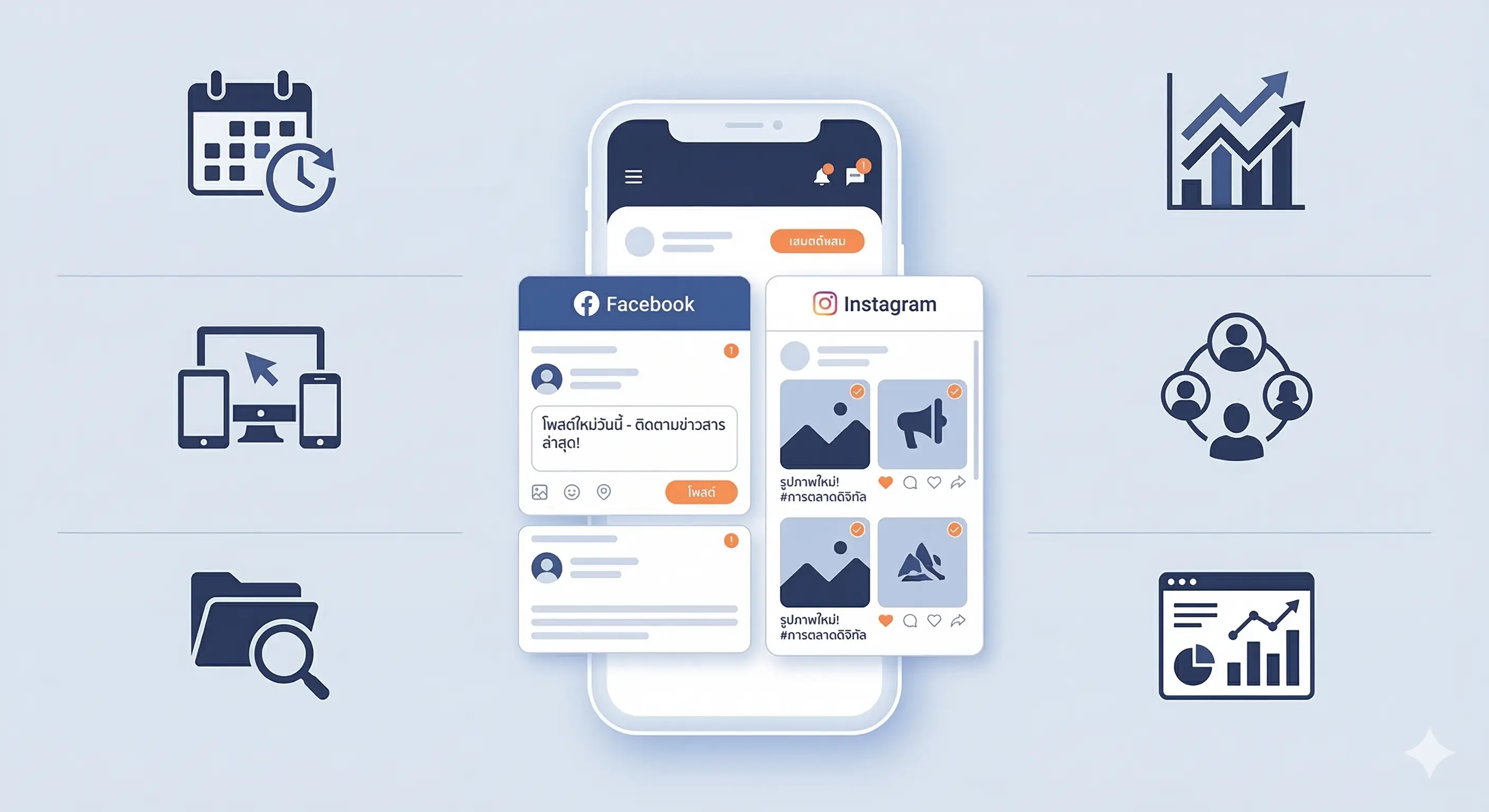 เปรียบเทียบ 6 เครื่องมือ Auto Post Facebook & Instagram ที่ดีที่สุด [2026]
